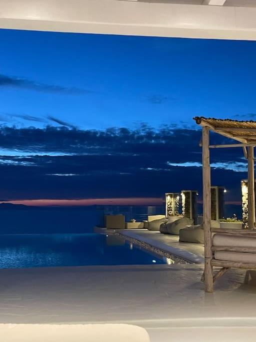 Mykonos Sea View Luxury Villa By Calypso Sunset Villas Mykonos Town ภายนอก รูปภาพ