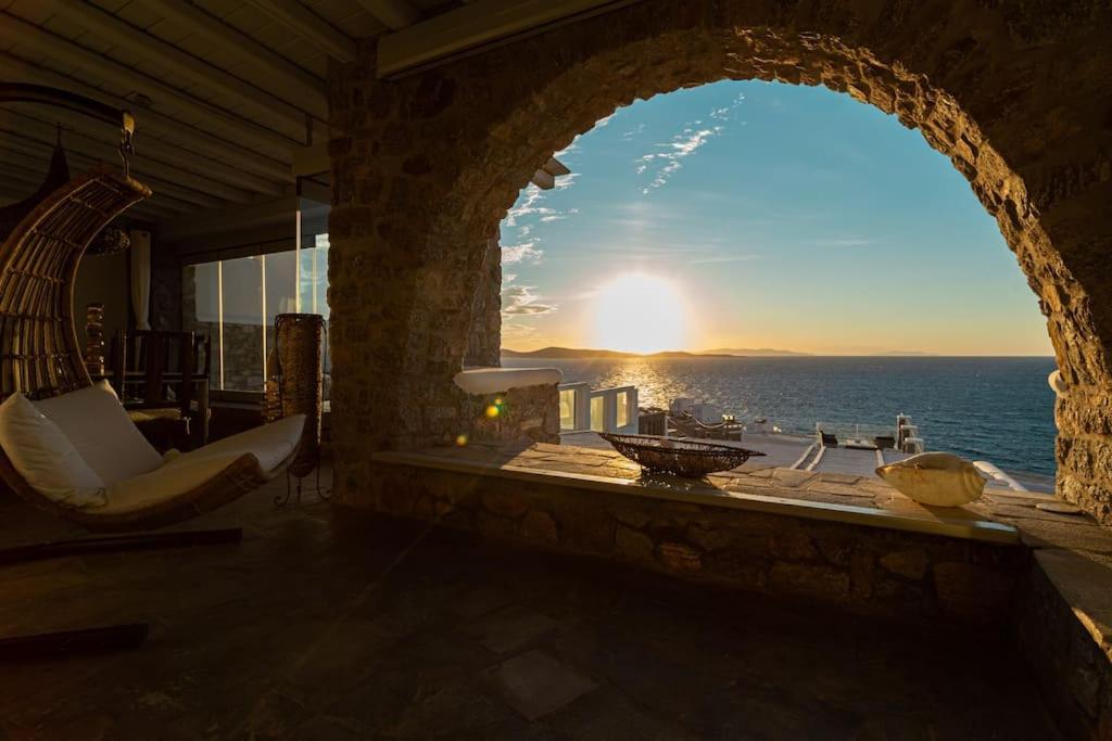 Mykonos Sea View Luxury Villa By Calypso Sunset Villas Mykonos Town ภายนอก รูปภาพ