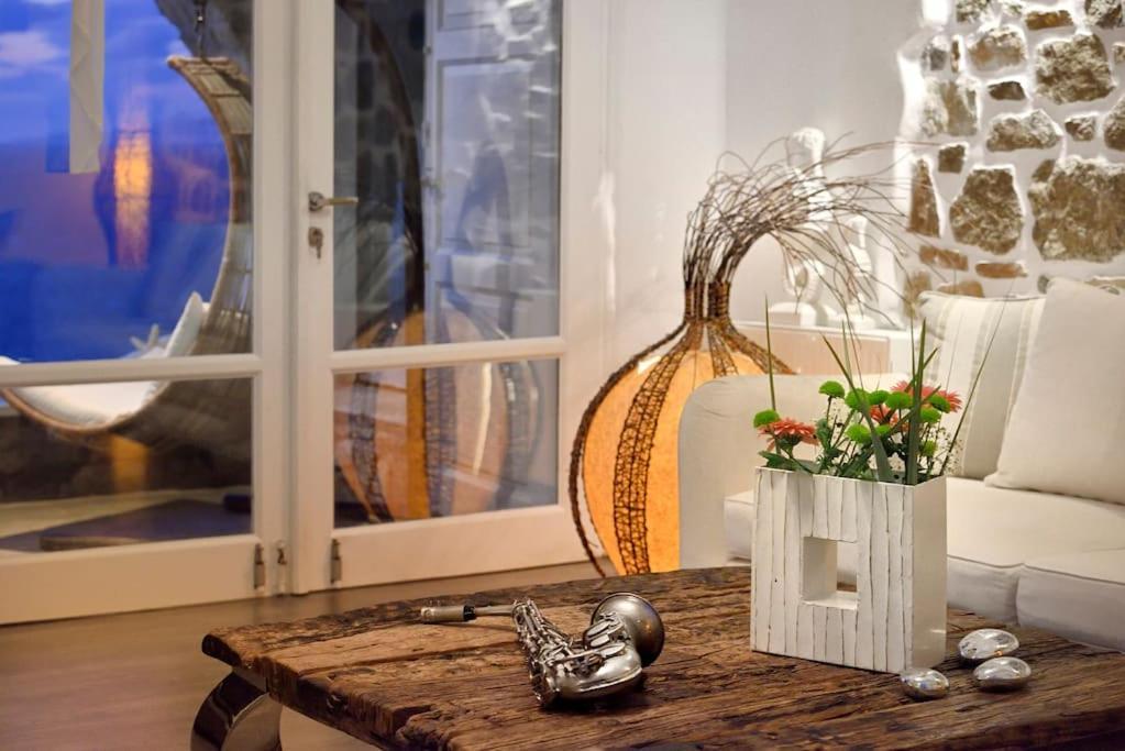 Mykonos Sea View Luxury Villa By Calypso Sunset Villas Mykonos Town ภายนอก รูปภาพ