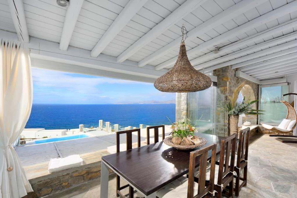 Mykonos Sea View Luxury Villa By Calypso Sunset Villas Mykonos Town ภายนอก รูปภาพ