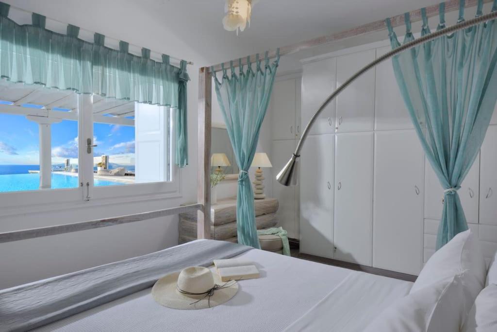 Mykonos Sea View Luxury Villa By Calypso Sunset Villas Mykonos Town ภายนอก รูปภาพ