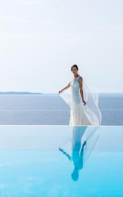 Mykonos Sea View Luxury Villa By Calypso Sunset Villas Mykonos Town ภายนอก รูปภาพ