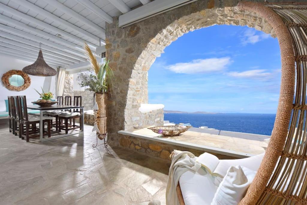 Mykonos Sea View Luxury Villa By Calypso Sunset Villas Mykonos Town ภายนอก รูปภาพ