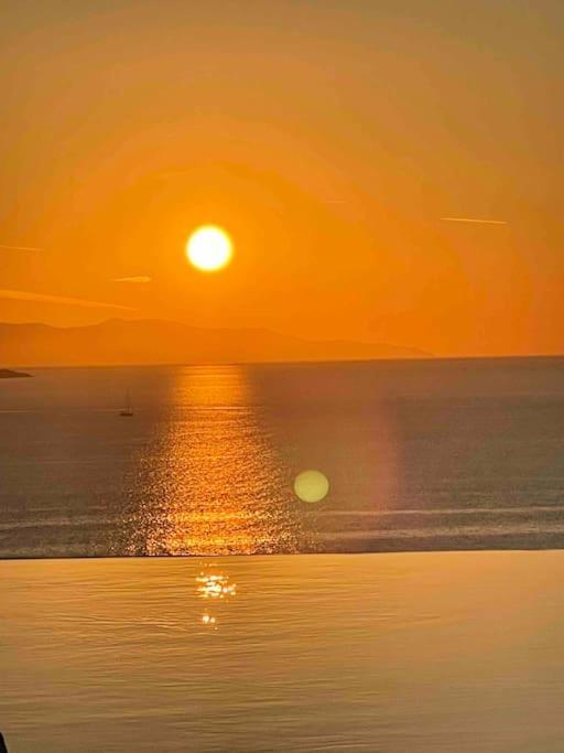 Mykonos Sea View Luxury Villa By Calypso Sunset Villas Mykonos Town ภายนอก รูปภาพ