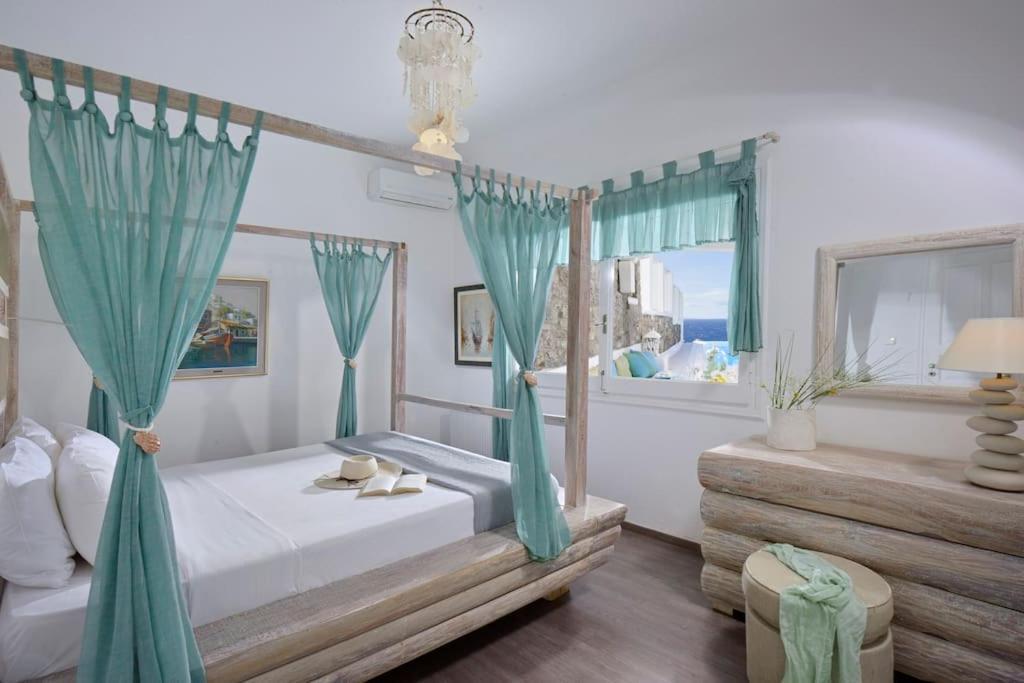 Mykonos Sea View Luxury Villa By Calypso Sunset Villas Mykonos Town ภายนอก รูปภาพ